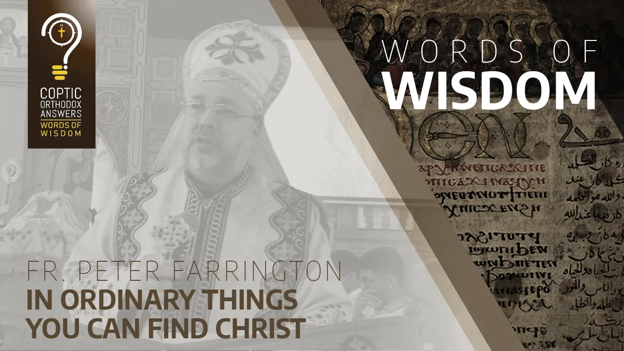 In ordinary things you can find Christ